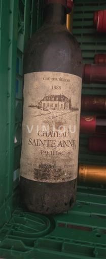 Bordeaux Pauillac Cru Bourgeois Château Sainte Anne 1988