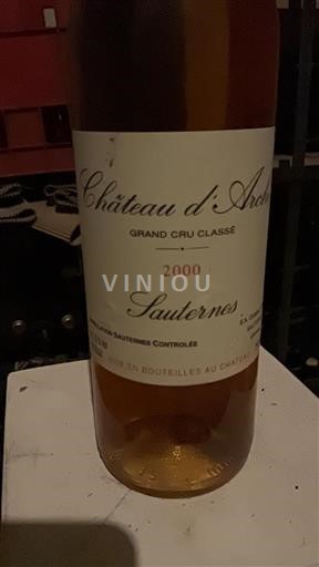 Bordeaux Sauternes Grand Cru Château Arche 2000
