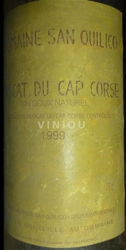 Korsika Ajaccio Domaine San Quilico Muscat Muscat 1999