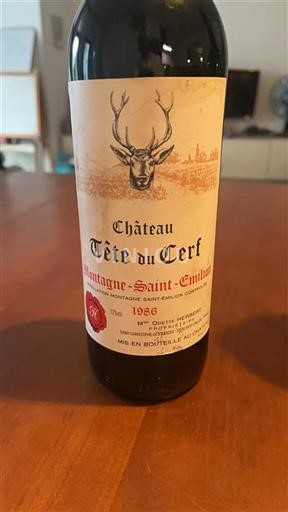 Bordeaux Montagne-Saint-Émilion Château Tête du Cerf 1986