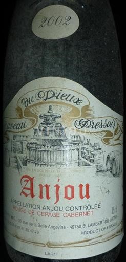 Vallée de la Loire Anjou Coteaux de la Loire Anjou Caveau du Vieux Pressoir Caveau du Vieux Pressoir 2002