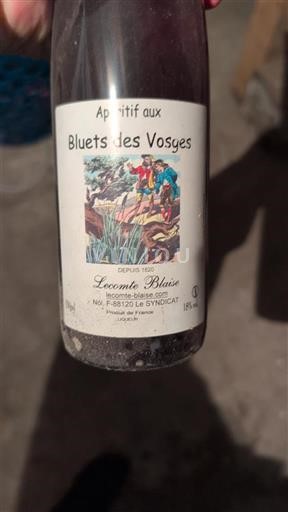 Lorraine Unspecified Lecomte Blaise Apéritif aux Bluets des Vosges Non-Vintage