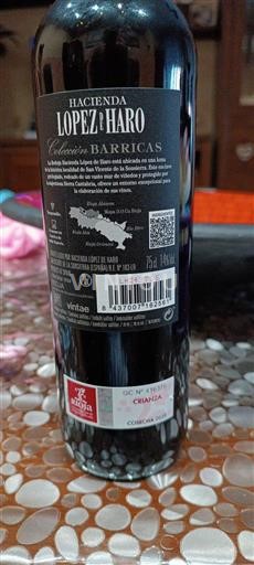 Rioja Hacienda Lopez de Haro Colección Barricas 2020