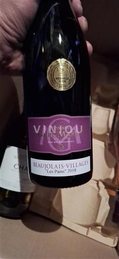 Beaujolais Beaujolais Villages Domaine Cail Marin Les Pains 2018