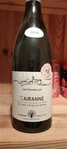 Vale do Ródano Cairanne Laurent Brotte Les Charmilles 2018