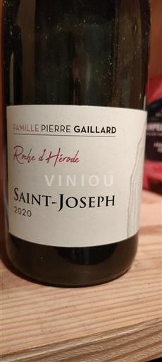 Vale do Ródano Saint-Joseph Famille Pierre Gaillard Roche d'Hérod 2020