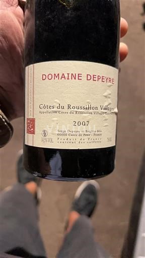 Roussillon Côtes du Roussillon Villages Domaine Depeyre 2007