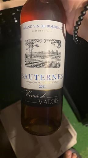 Bordeaux Sauternes Comte de Valois 2011