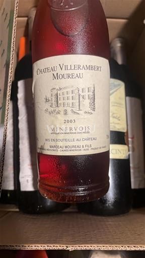 Languedoc Minervois Château Villerambert Moureau 2003
