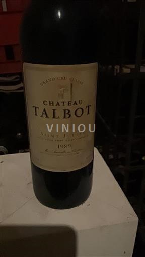 Bordeaux Saint-Julien Grand Cru Château Talbot 1989
