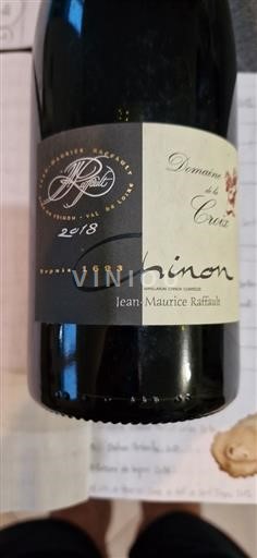 Vallée de la Loire Chinon Jean-Maurice Raffault Domaine de la Croix 2018