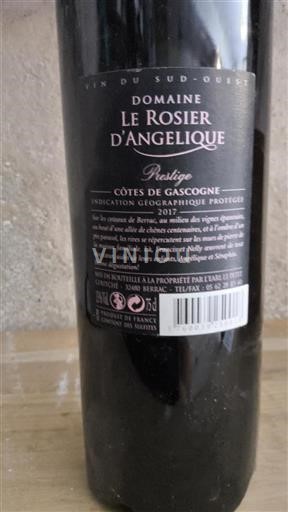 Sydvestfrankrig Côtes de Gascogne Domaine Le Rosier Angélique Prestige 2017