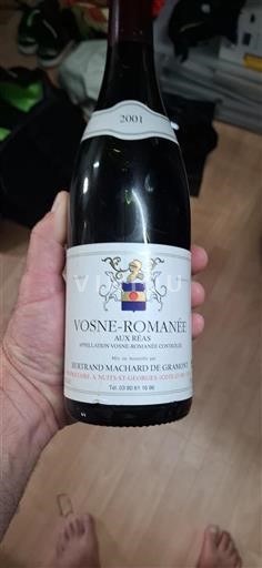 Bourgogne Vosne-romanée Bertrand Machard de Gramont Aux Réas 2001