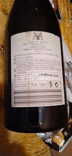 Languedoc og Roussillon Pays d'Oc Paul Mas Réserve 2017