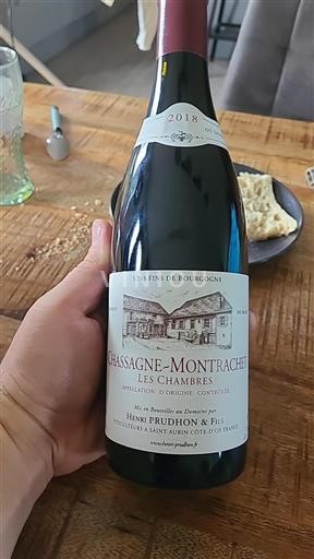 Bourgondië Chassagne-Montrachet Henri Prudhon & Fils Les Chambres 2018