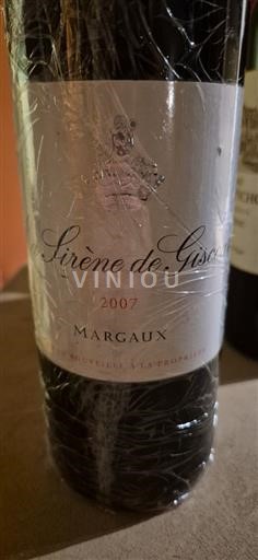 Bordeaux Margaux Château Giscours Sirène de Giscours 2007