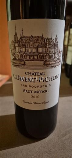 Bordeaux Haut-Médoc Cru Bourgeois Château Clément-Pichon 2010