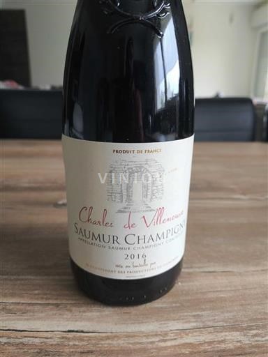 Valle della Loira Saumur-Champigny Charles de Villeneuve 2016