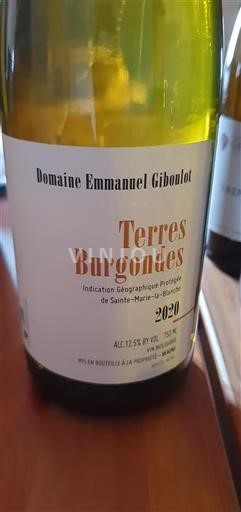 Regionen des Ostens Sainte-Marie-la-Blanche Domaine Emmanuel Giboulot Terres Burgondes 2020