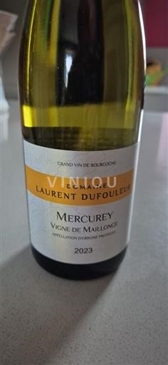 Borgogna Mercurey Grand Cru Laurent dufouleur Vigne de Maillonge 2023