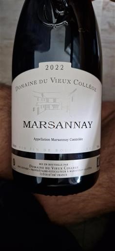 Bourgogne Marsannay Domaine Vieux Collège 2022