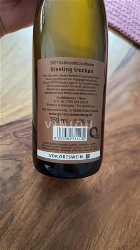 Nahe Unspecified Gut Hermannsberg Riesling trocken 2021