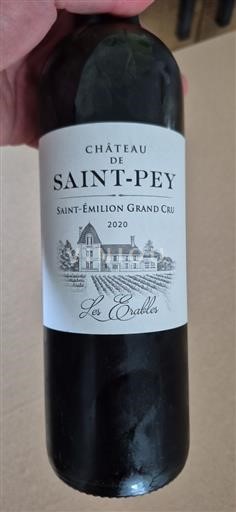 Bordeaux Saint-Émilion Grand Cru Château Saint-Pey Les Erables 2020