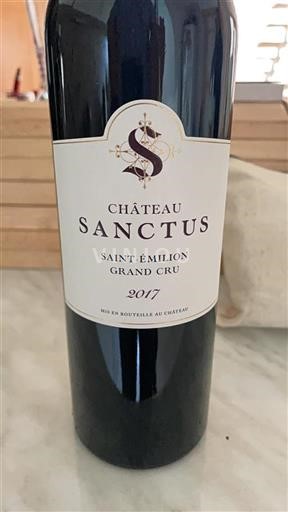 Bordeaux Saint-Émilion Grand Cru Château Sanctus 2017