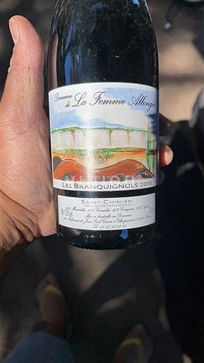 Languedoc Saint-Chinian Domaine La Femme Allongée Les Branquignols 2010
