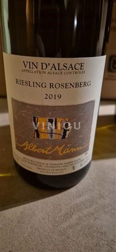 Elzas Albert Mann Riesling Rosenberg 2019