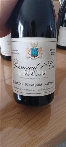 Borgoña No especificado Premier Cru Domaine François Gaunoux Les Epenots 2022