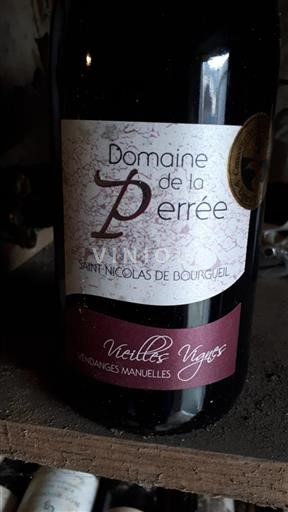 Loiredalen Saint-Nicolas-De-Bourgueil Domaine La Perrée Vieilles Vignes Icke årgångsbetecknad