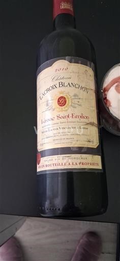 Bordeaux Lussac-saint-émilion Château Lacroix Blanchon 2010