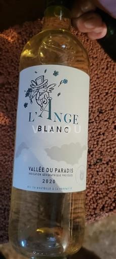Vin Blanc sec L'Ange 2020 France Languedoc et Roussillon Vallée du paradis IGP