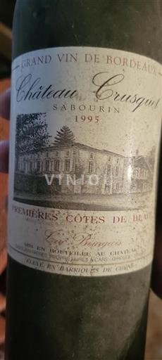 Bordeaux Niet gespecificeerd Cru Bourgeois Château Crusquet Sabourin 1995