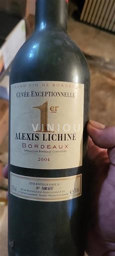 Bordeaux Alexis Lichine Exceptionnelle 2004