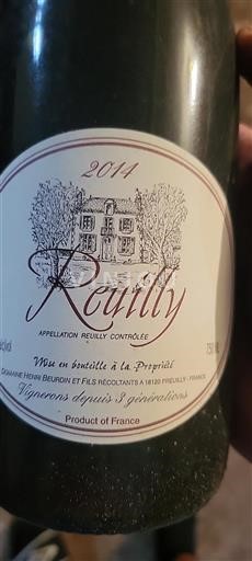 Údolí Loiry Reuilly Domaine Henri Beurdin et Fils 2014