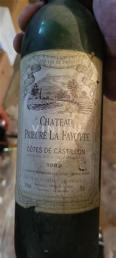 Bordeaux Non specificato Château Prieuré La Fayotte 1989