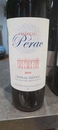 Bordeaux Listrac-Médoc Château Pérac 2019