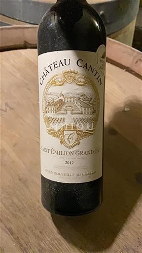 Burdeos Saint-Émilion Gran Cru Château Cantin 2012