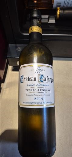 Bordeaux Pessac-Léognan Château Lafargue Alexandre 2019