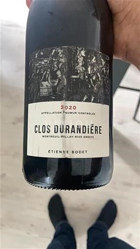 Loiren laakso Saumur Étienne Bodet Clos Durandière 2020
