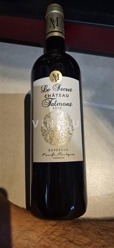 Bordeaux Château Talmont Le Secret 2019