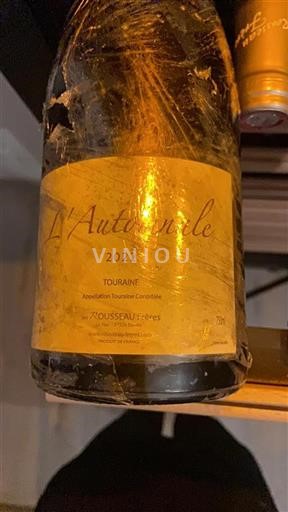 Vallée de la Loire Touraine Rousseau Frères L'Automnale 2022