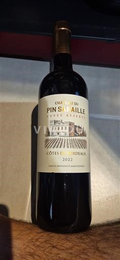 Bordeaux Côtes-de-Bordeaux Château Pin Sacrille Réserve 2022