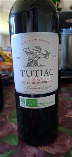 Bordeaux Blaye Côtes de Bordeaux Tutiac 2020