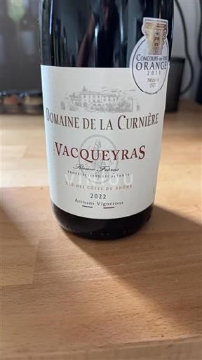 Valle del Rodano Vacqueyras Domaine La Curnière 2022