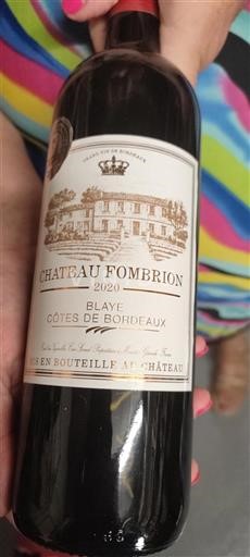 Bordeaux Blaye-côtes-de-bordeaux Château Fombrion 2020