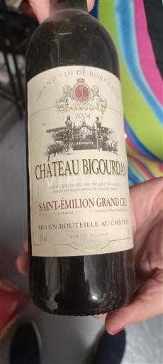 Bordeaux Saint-Émilion Grand Cru Château Bigourdan 2004