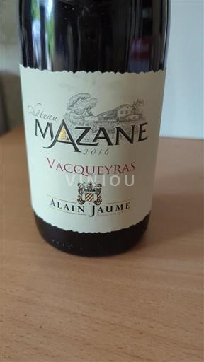 Valle del Rodano Vacqueyras Château Mazane 2016